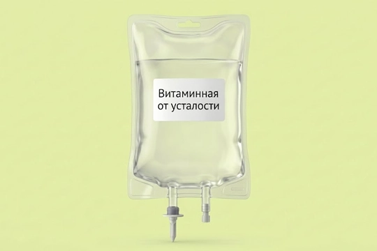 Капельница с витаминным раствором от усталости